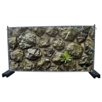 340 x 173 cm | Steinwand Bauzaunbanner (3127)