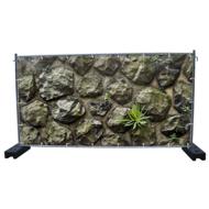 340 x 173 cm | Steinwand Bauzaunbanner (3127)