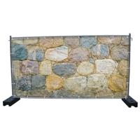 340 x 173 cm | Steinwand Bauzaunbanner (3131)