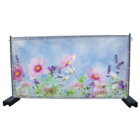 340 x 173 cm | Blumen Bauzaunbanner (3224)