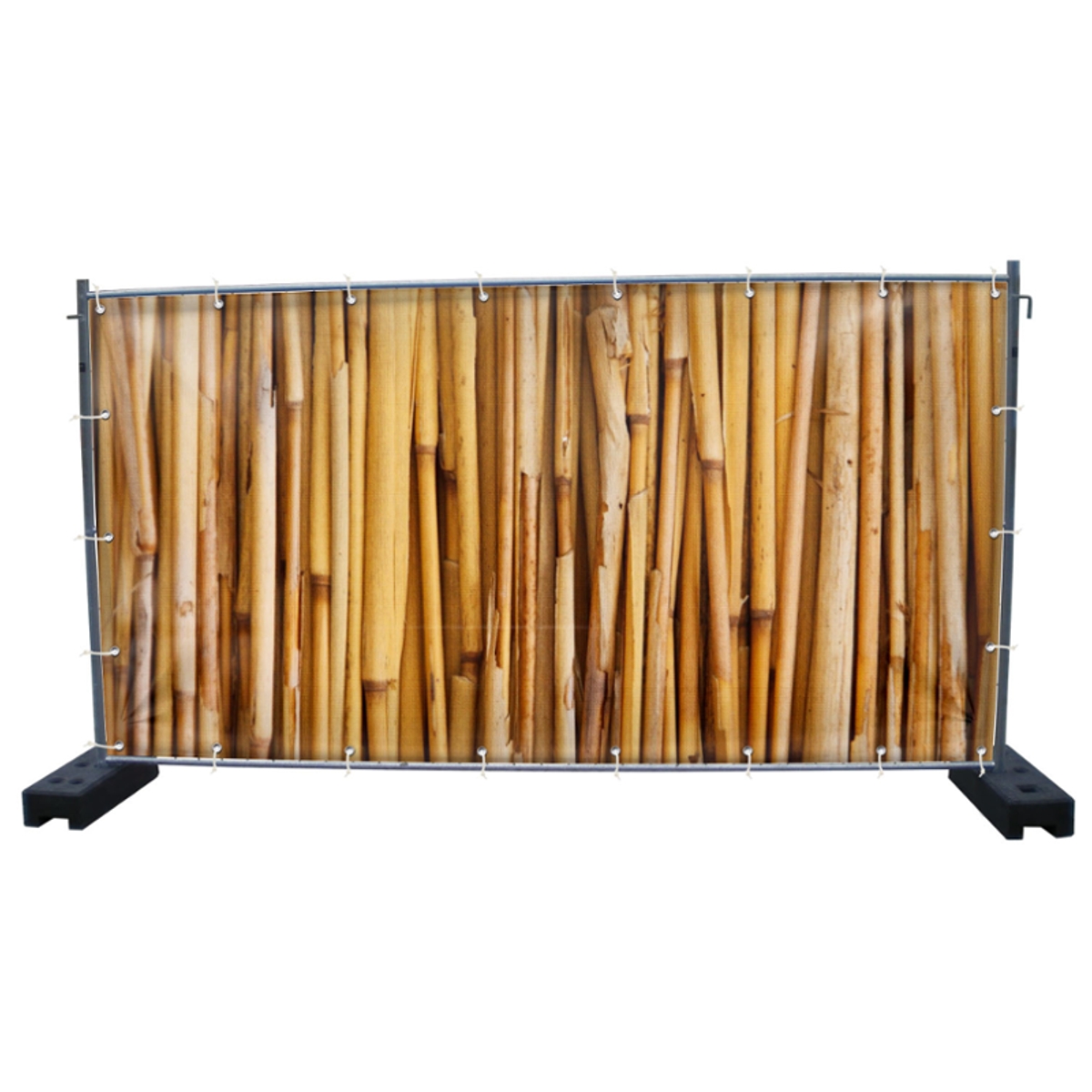 340 x 173 cm | Bambus Bauzaunbanner, M5