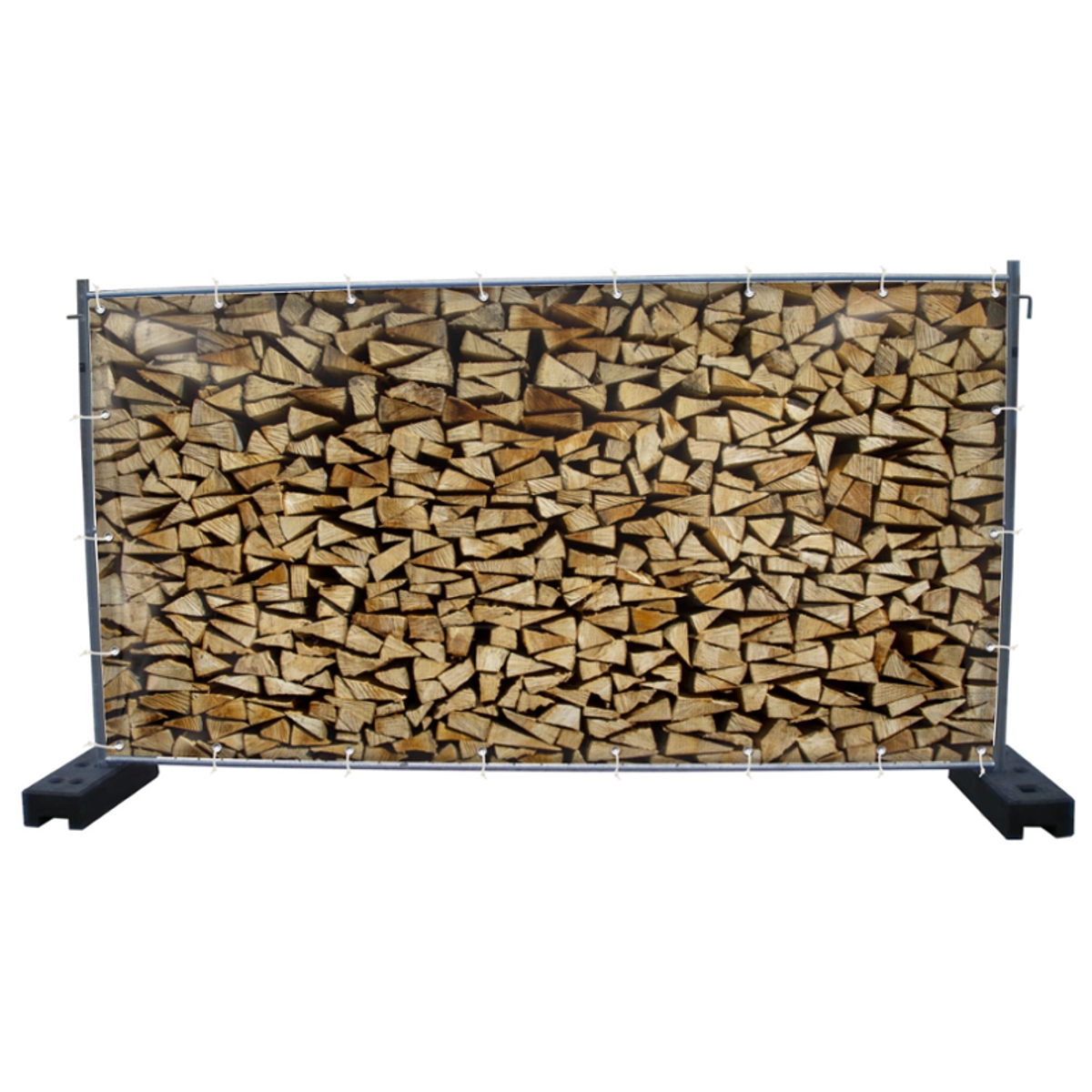 340 x 173 cm | Holzstapel Bauzaunbanner (3159)