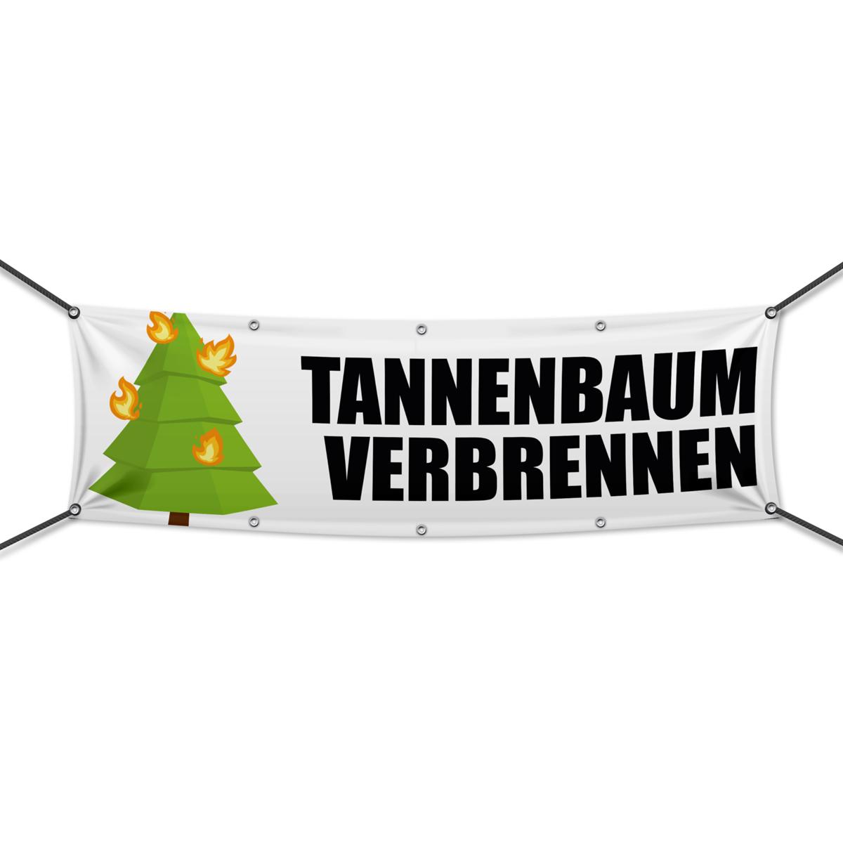 Tannenbaum Verbrennen Werbebanner, Banner in 6 Größen (2809)