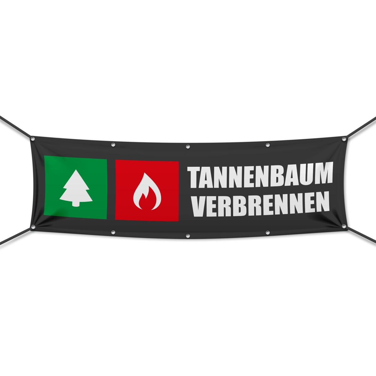 Tannenbaum Verbrennen Werbebanner, Wunschformat (2807)