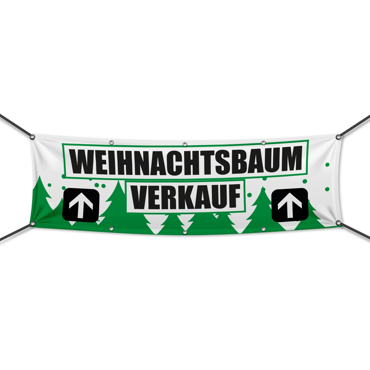 Weihnachtsbaumverkauf Werbebanner, Wunschformat (1733)