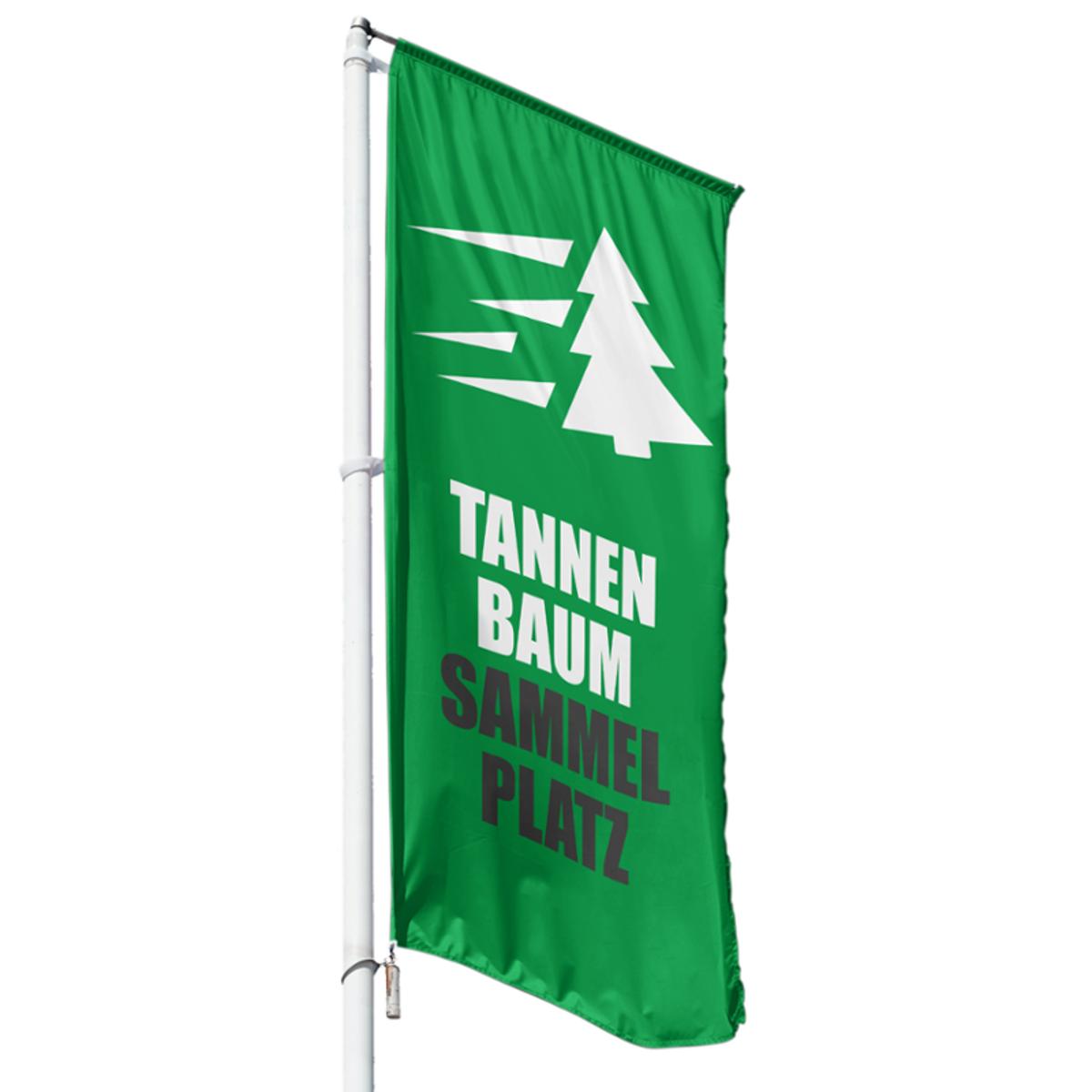 Tannenbaum Sammelplatz Hissflagge, Fahne in 6 Größen (2806)
