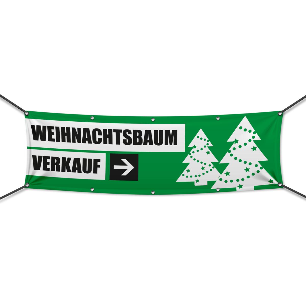 Weihnachtsbaumverkauf Werbebanner, Banner in 6 Größen (2142)