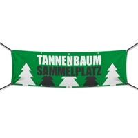 Tannenbaum Sammelplatz Werbebanner, Wunschformat (2804)