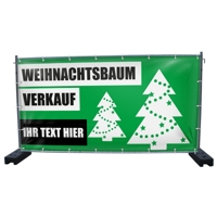 340 x 173 cm | Weihnachtsbaumverkauf Bauzaunbanner (2142)