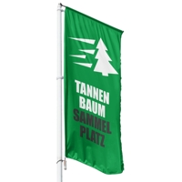 Tannenbaum Sammelplatz Hissflagge, Fahne im Wunschformat (2806)