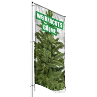  Weihnachtsbäume Hissflagge, Fahne im Wunschformat (2141)