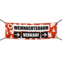 Weihnachtsbaumverkauf Werbebanner, Banner in 6 Größen (2140)