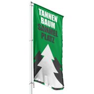 Tannenbaum Sammelplatz Hissflagge, Fahne im Wunschformat (2804)