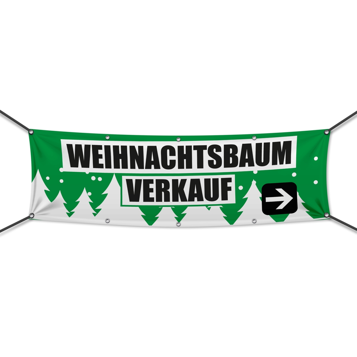 Weihnachtsbaumverkauf Werbebanner, Wunschformat (1733)