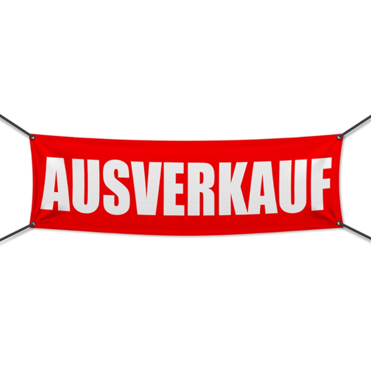 Ausverkauf Werbebanner, Banner in 6 Größen (1937)