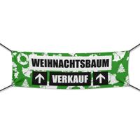 Weihnachtsbaumverkauf Werbebanner, Banner in 6 Größen (2140)