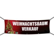Weihnachtsbaumverkauf Werbebanner, Banner in 6 Größen (2139)