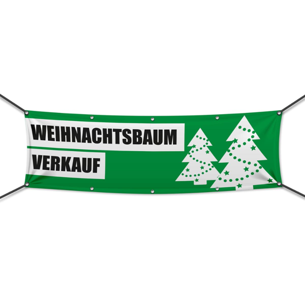 Weihnachtsbaumverkauf Werbebanner, Banner in 6 Größen (2142)