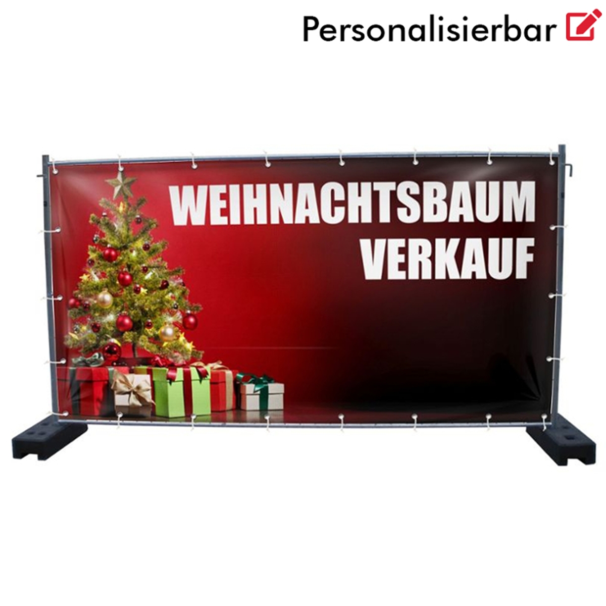 340 x 173 cm | Weihnachtsbaumverkauf Bauzaunbanner (2139)