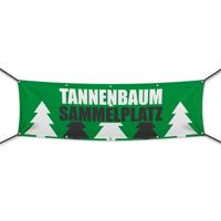 Tannenbaum Sammelplatz Werbebanner, Banner in 6 Größen (2804)