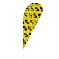 Prozente Beachflag, 3 Modelle, 4 Größen (1940)