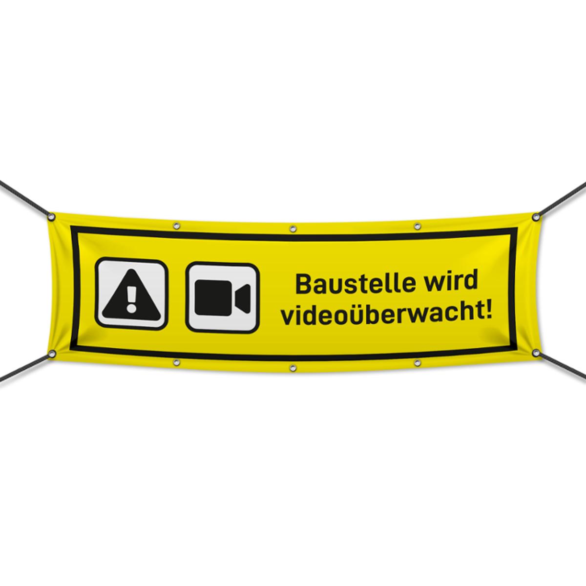 Baustelle wird videoüberwacht Werbebanner, Wunschformat (1969)