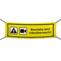 Baustelle wird videoüberwacht Werbebanner, Wunschformat (1969)