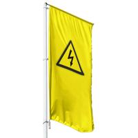 Vorsicht Spannung Hissflagge, Fahne in 6 Größen (2443)