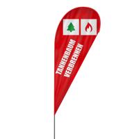 Tannenbaum Verbrennen Beachflag, 3 Modelle, 4 Größen (2807)