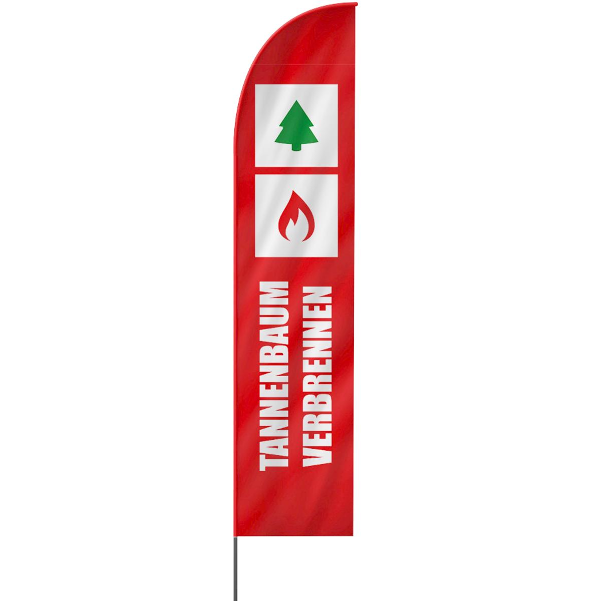 Tannenbaum Verbrennen Beachflag, 3 Modelle, 4 Größen (2807)