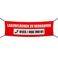 Lagerflächen zu verkaufen Werbebanner | Wunschgröße (4011)