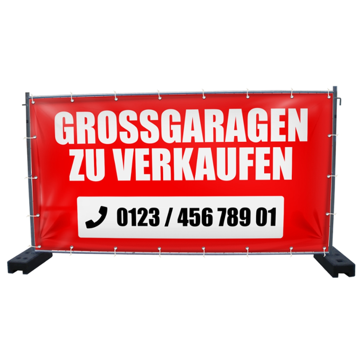 340 x 173 cm | Großgaragen zu verkaufen Bauzaunbanner (3997)