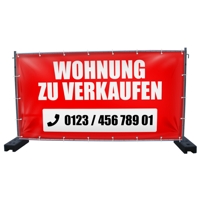 340 x 173 cm | Wohnung zu verkaufen Bauzaunbanner (1473)