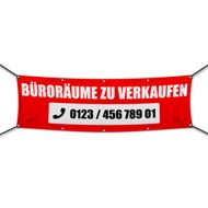 Büroräume zu verkaufen Werbebanner | Wunschgröße (4008)