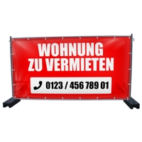 340 x 173 cm | Wohnung zu vermieten Bauzaunbanner (1474)