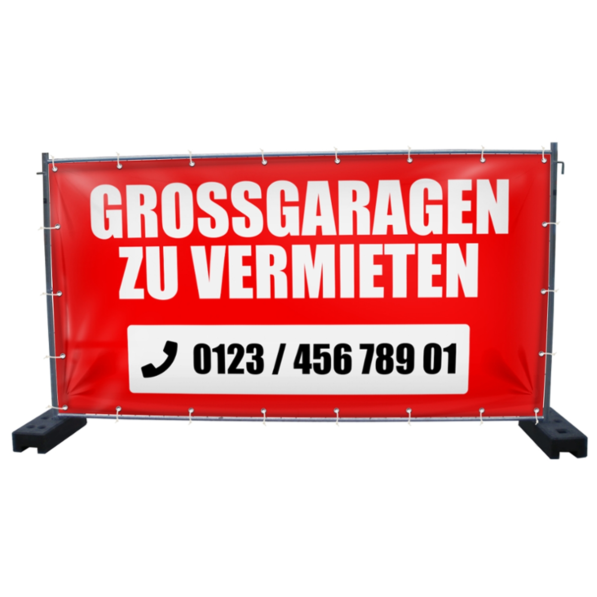 340 x 173 cm | Großgaragen zu vermieten Bauzaunbanner (4001)