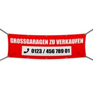 Großgaragen zu verkaufen Werbebanner, Wunschformat (4010)