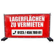 340 x 173 cm | Lagerflächen zu vermieten Bauzaunbanner (4002)