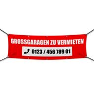 Großgaragen zu vermieten Werbebanner, Wunschformat (4014)