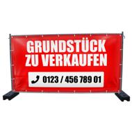 340 x 173 cm | Grundstück zu verkaufen Bauzaunbanner (1470)