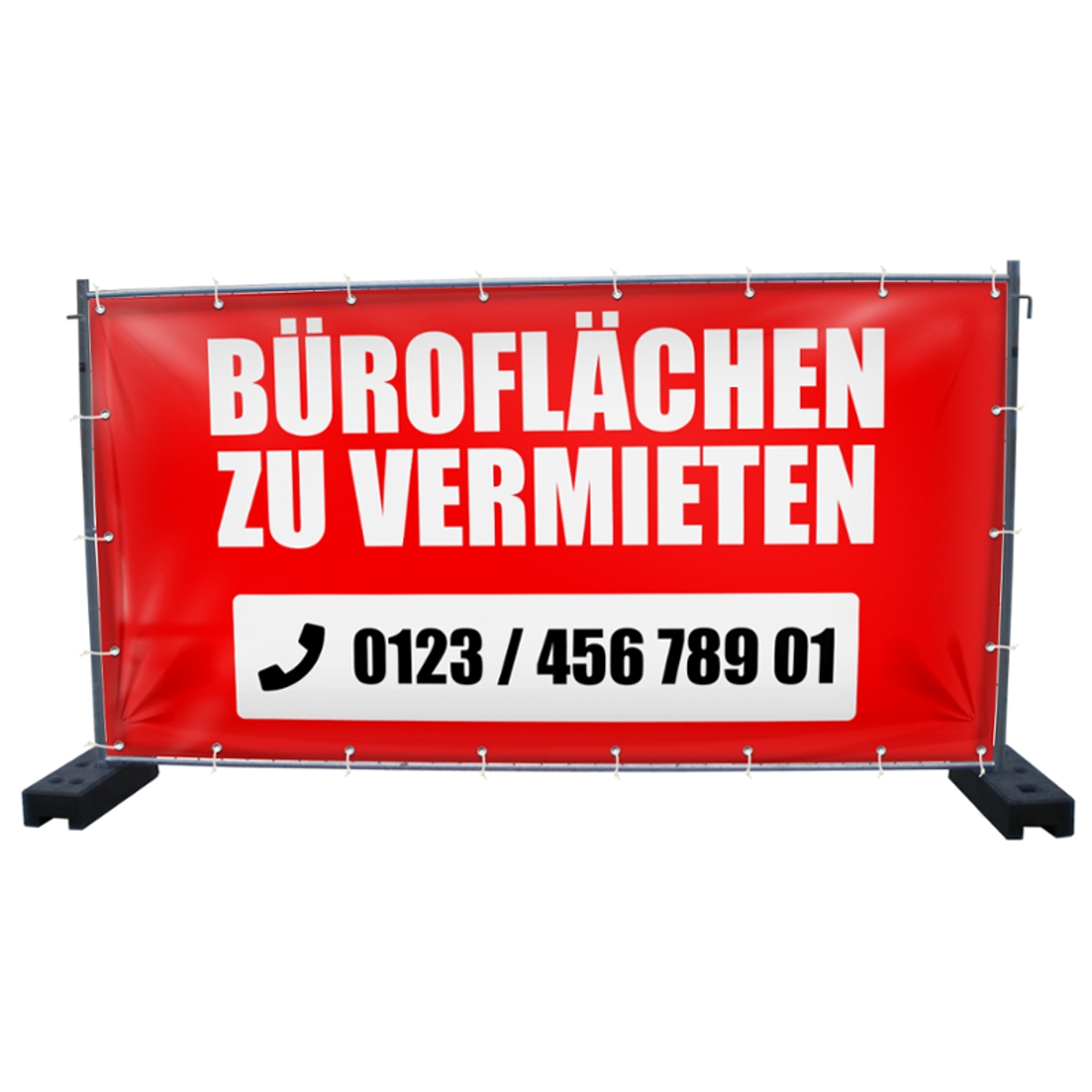 340 x 173 cm | Büroflächen zu vermieten Bauzaunbanner (4000)