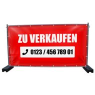 340 x 173 cm | Zu verkaufen Bauzaunbanner (4005)