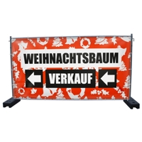 340 x 173 cm | Weihnachtsbaumverkauf Bauzaunbanner (2140)