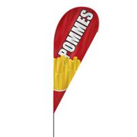 Pommes Beachflag, 3 Modelle, 4 Größen (2656)