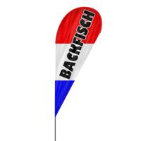 Backfisch Beachflag, 3 Modelle, 4 Größen (2342)