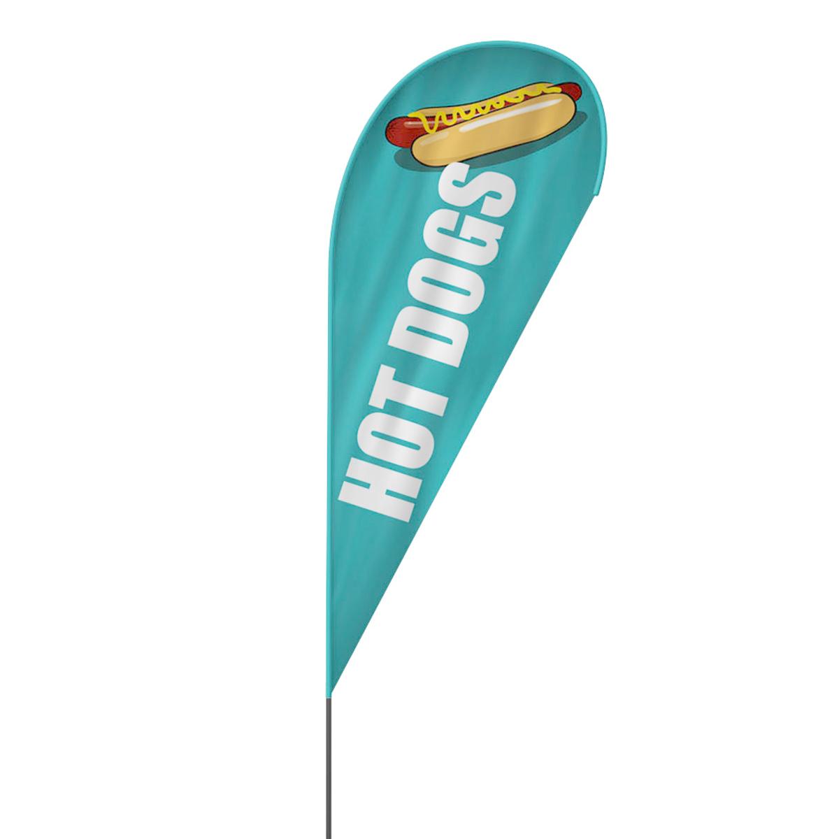 Hot Dogs Beachflag, 3 Modelle, 4 Größen (2651)