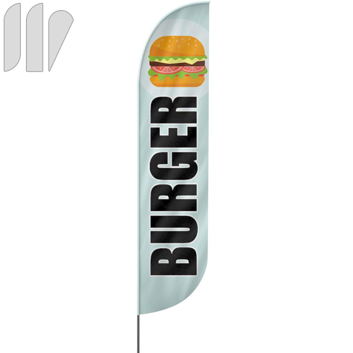 Burger Beachflag, 3 Modelle, 4 Größen (2647)