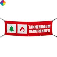 Tannenbaum Verbrennen Werbebanner, Banner in 6 Größen (2807)