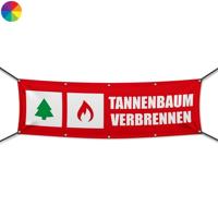 Tannenbaum Verbrennen Werbebanner, Wunschformat (2807)