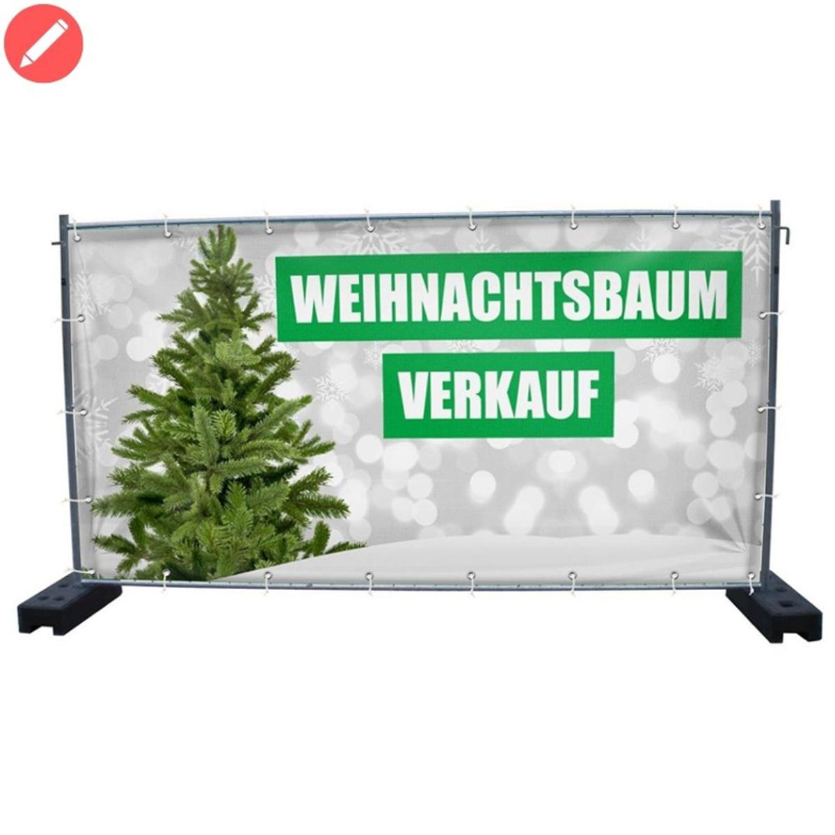 340 x 173 cm | Weihnachtsbaumverkauf Bauzaunbanner (2141)